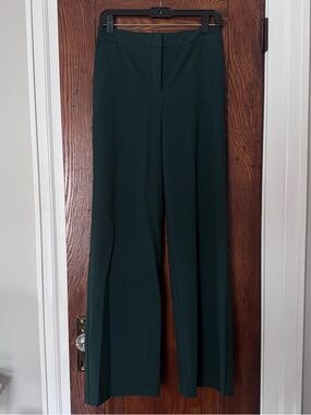 Dark Green Wide-Leg Dress Pants size 4